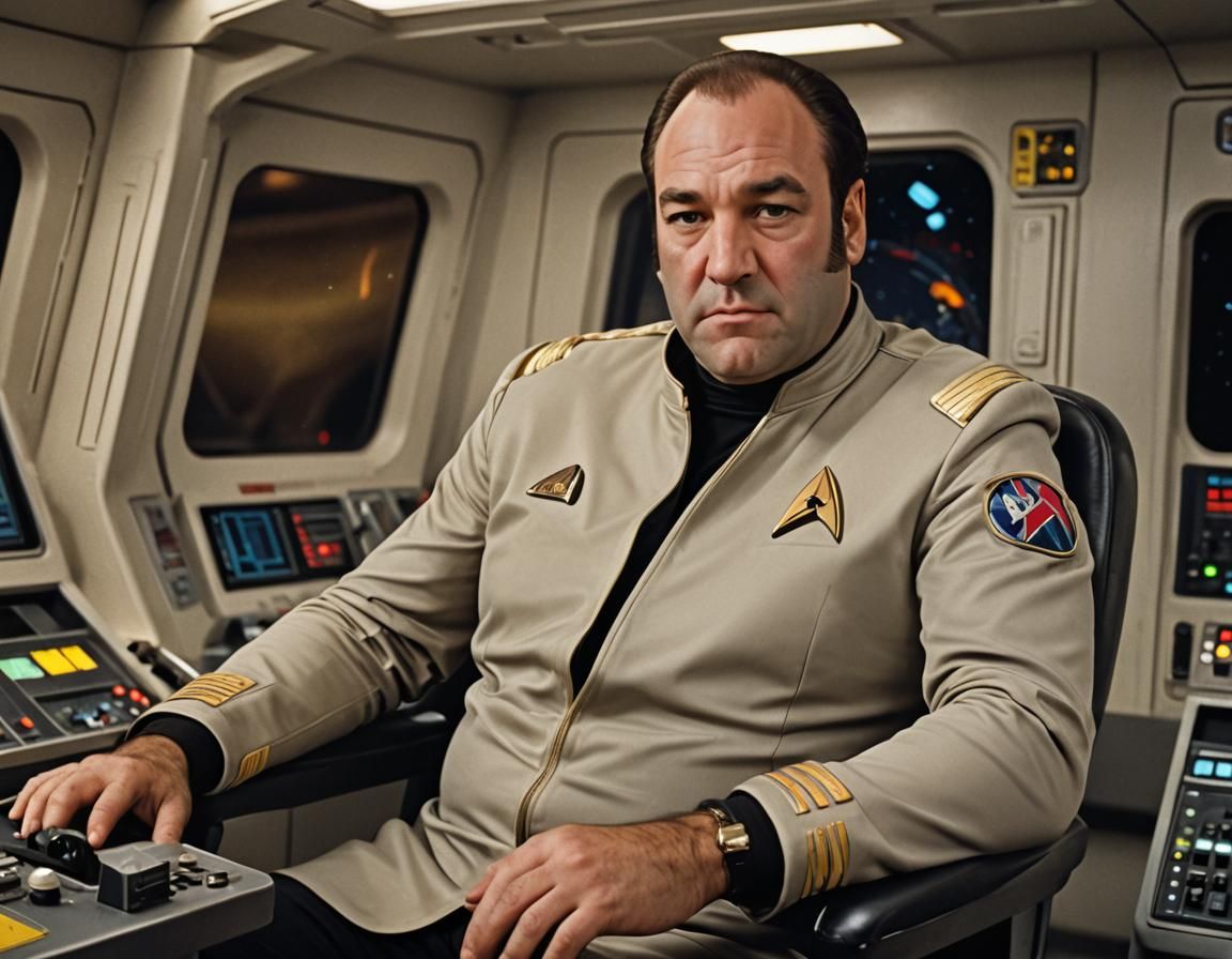 James Gandolfini as a starfleet captain