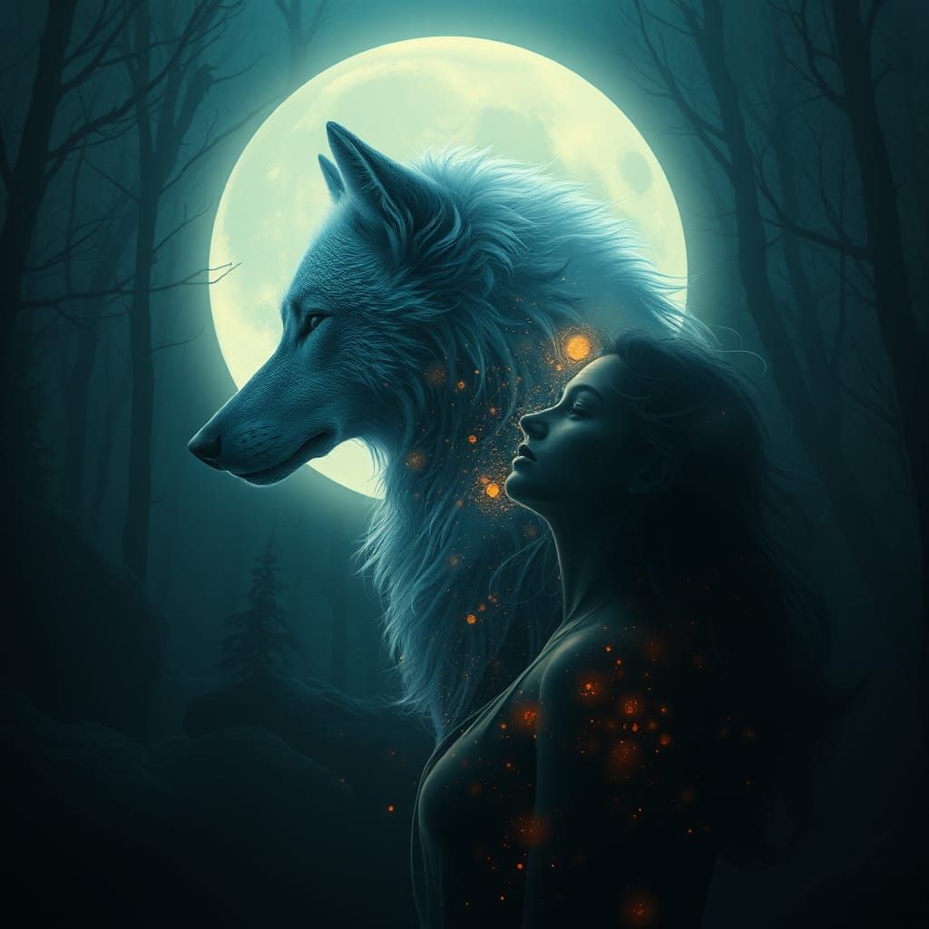 Womans inner wolf