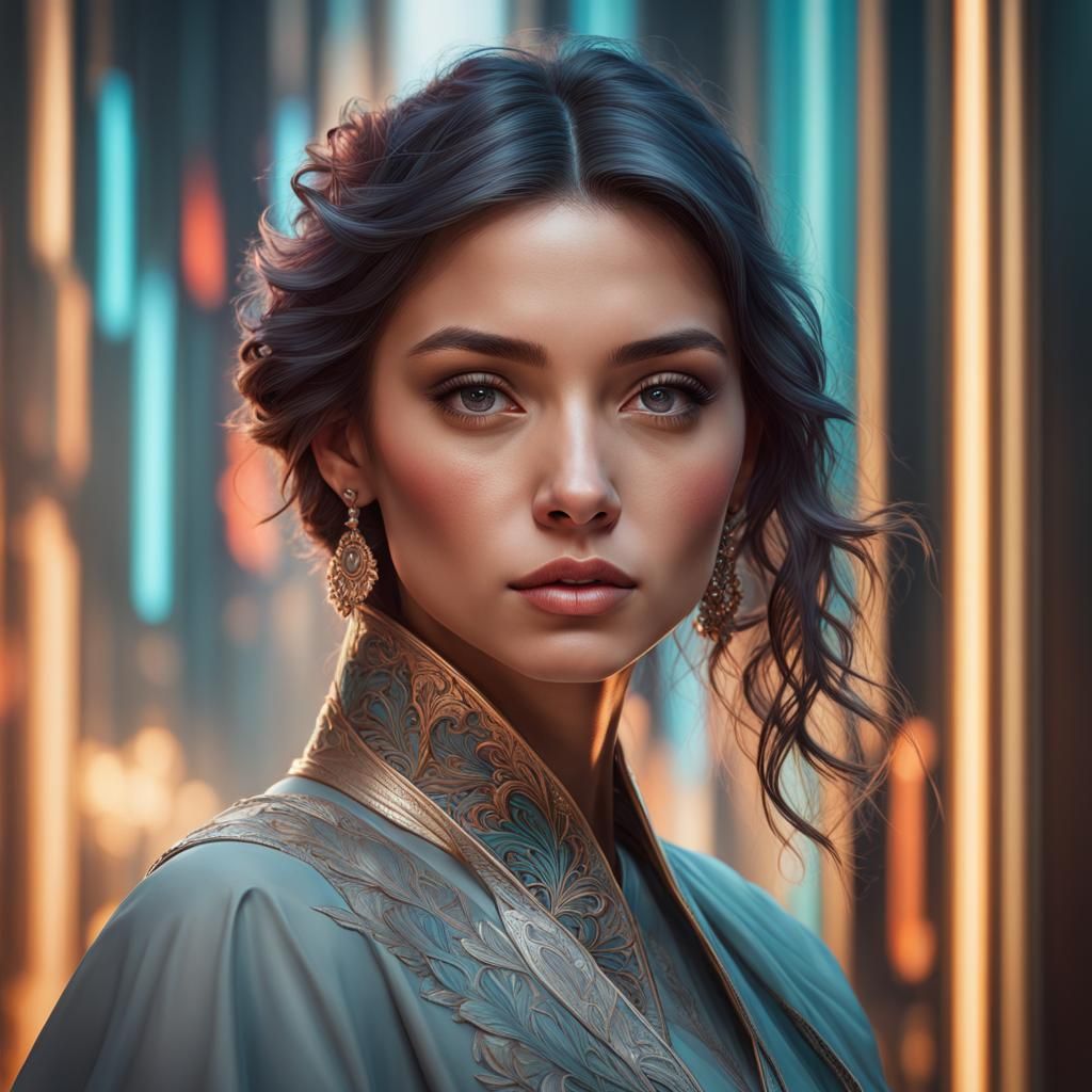 Detailed Portrait in Unreal Engine 5 Style