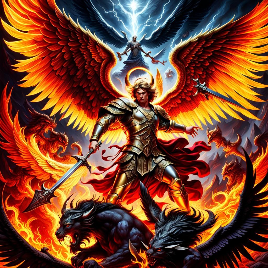 Archangel Michael's Epic Battle in Hell