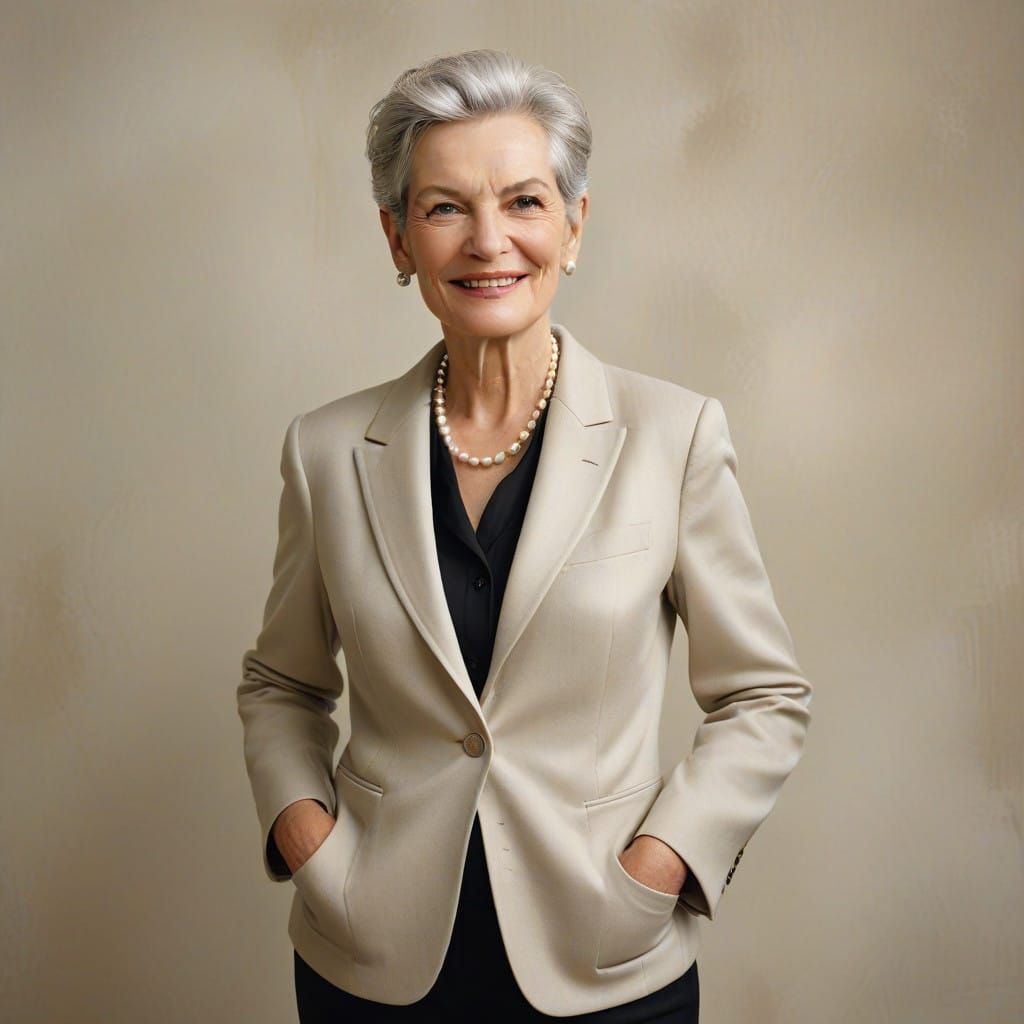 Sophisticated Woman in Elegant Portrait