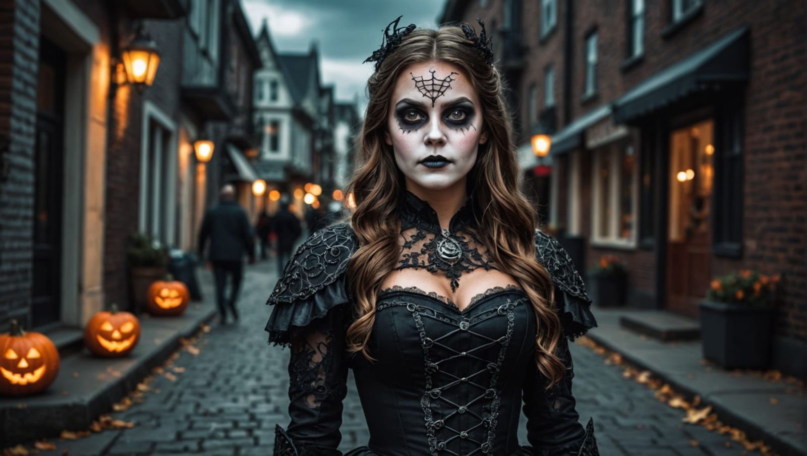 Hyperrealistic Halloween Costume Portrait in 64 Megapixels