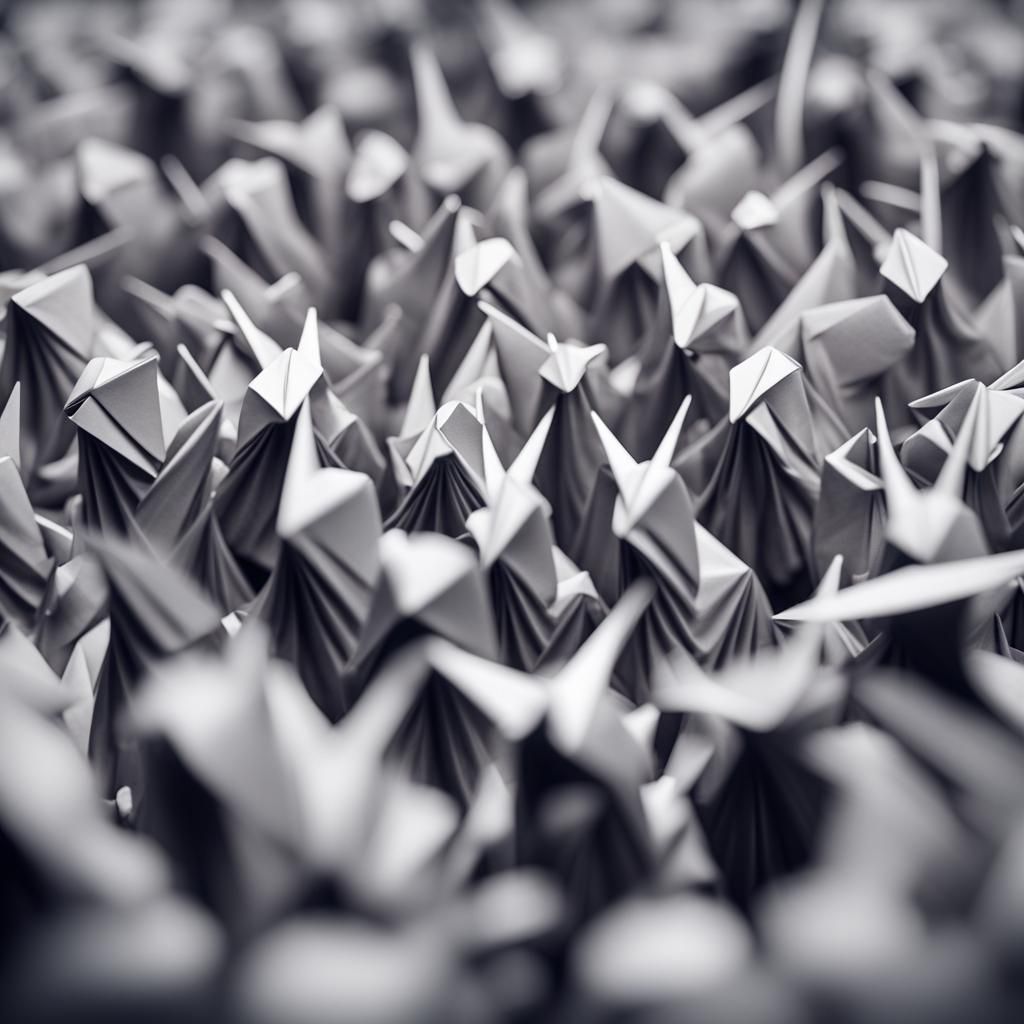 Death Metal Mosh Pit in Origami Papercraft