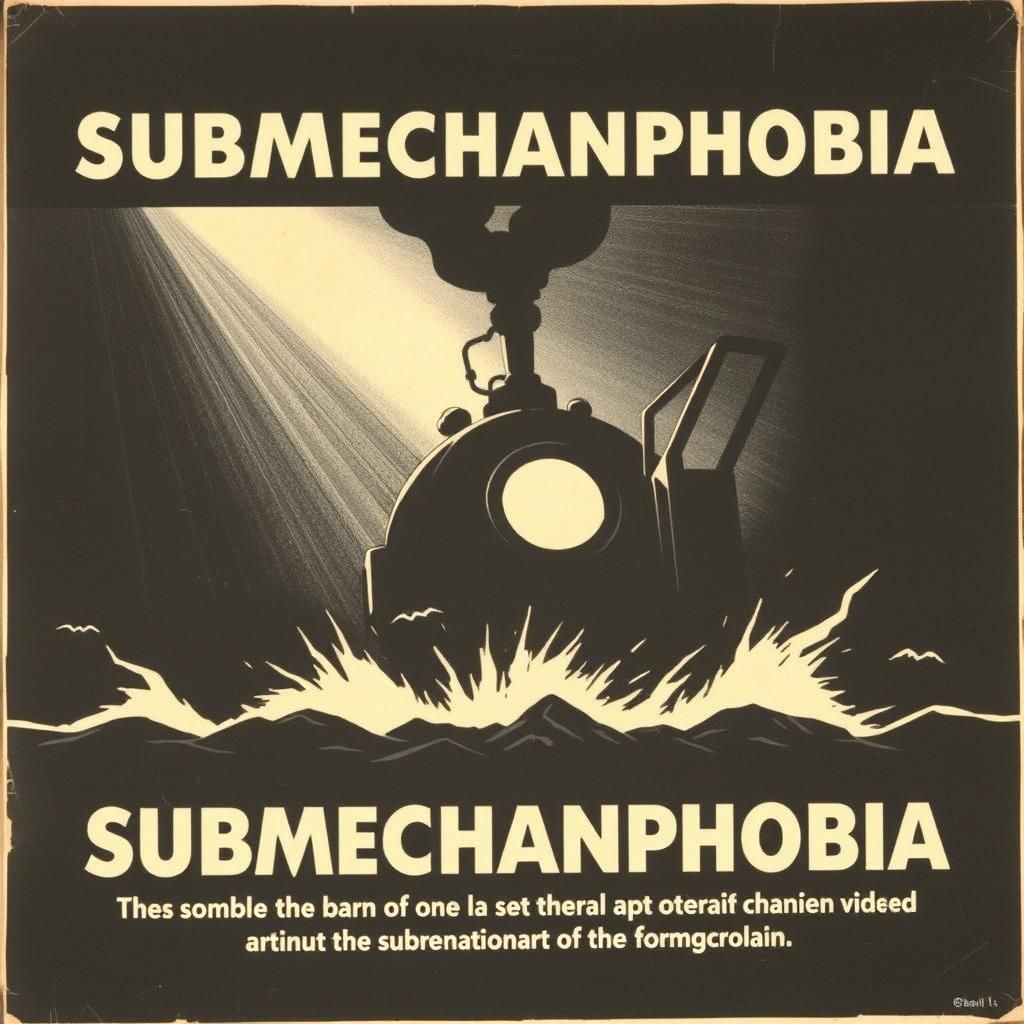 WWII Style Submechanophobia Propaganda Poster