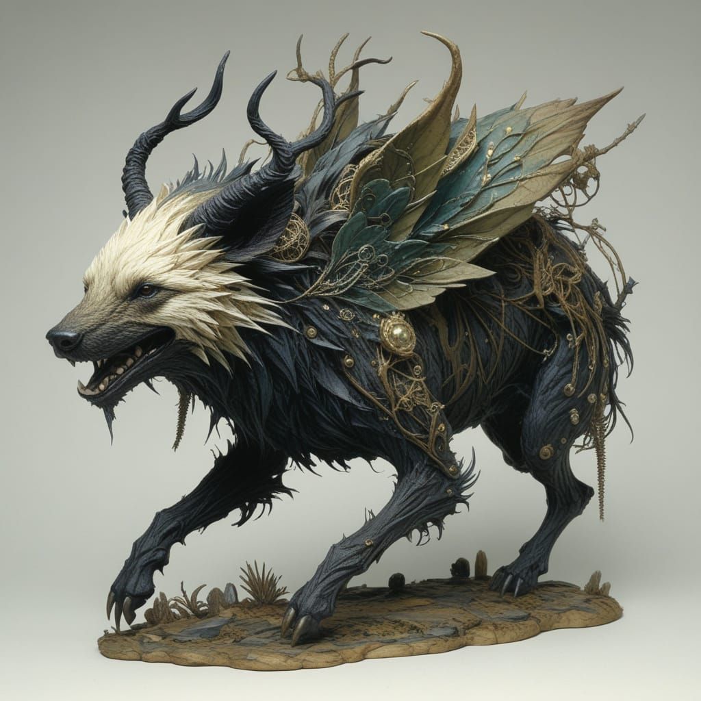 Grimdark Art in Dark Fantasy Style