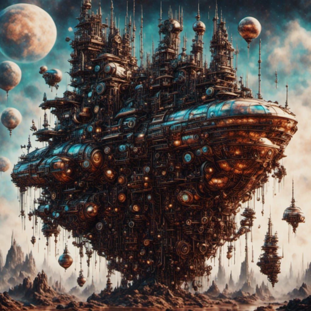 futuristic spaceship