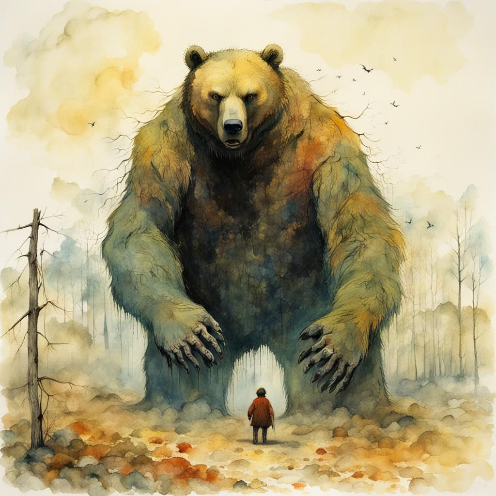 Surreal Giant Bear.