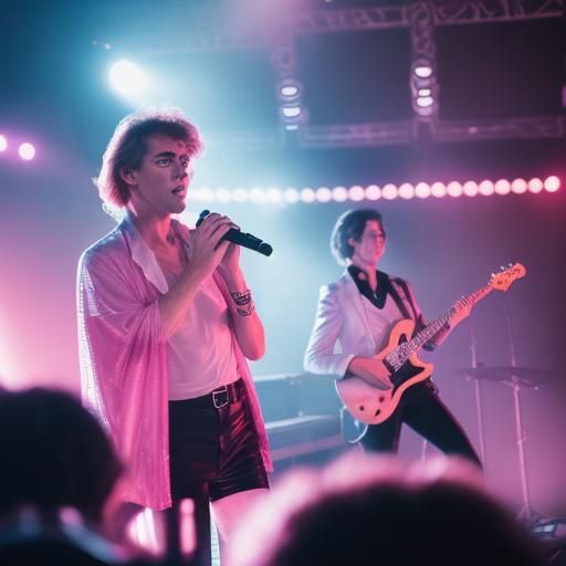 Eighties Synth Pop Band Live in Concert
