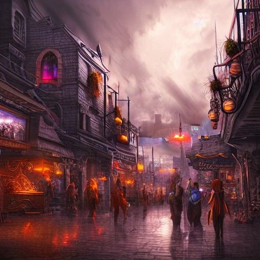 Fantasy Townscape: Digital Illustration in Unreal Engine
