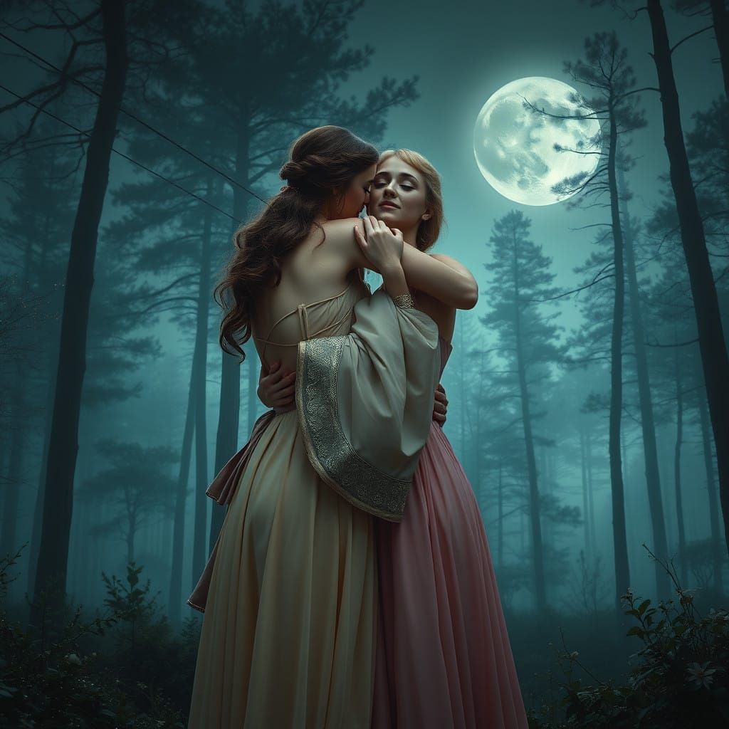 2 vrouwen die elkaar een knuffel geven deel 3