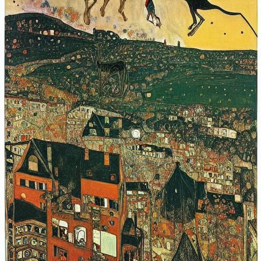 Kangaroos in an Expressionist Fairy Tale