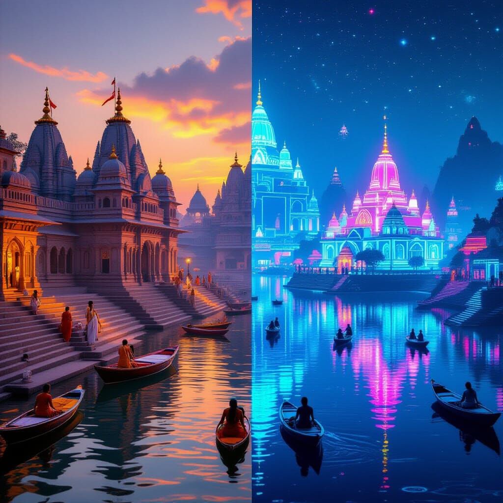 India: Ancient Temples Meet Neon Future