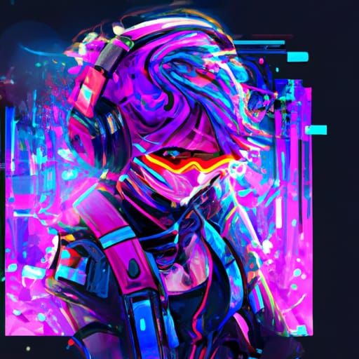 Cute hyper-realistic electropunk steampunk cyper punk anime ...