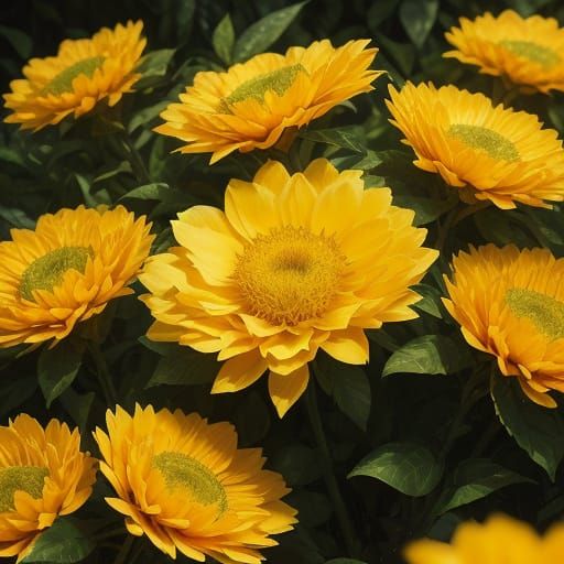 Golden Lemons in a Sunlit Garden