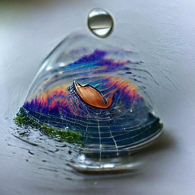 Stormy Sea in a Raindrop