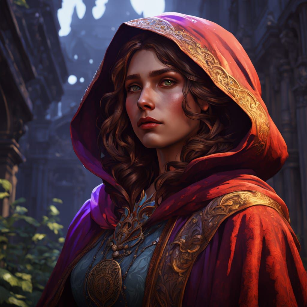 Little Red Riding Hood Crime Scene: Dark Fantasy Art