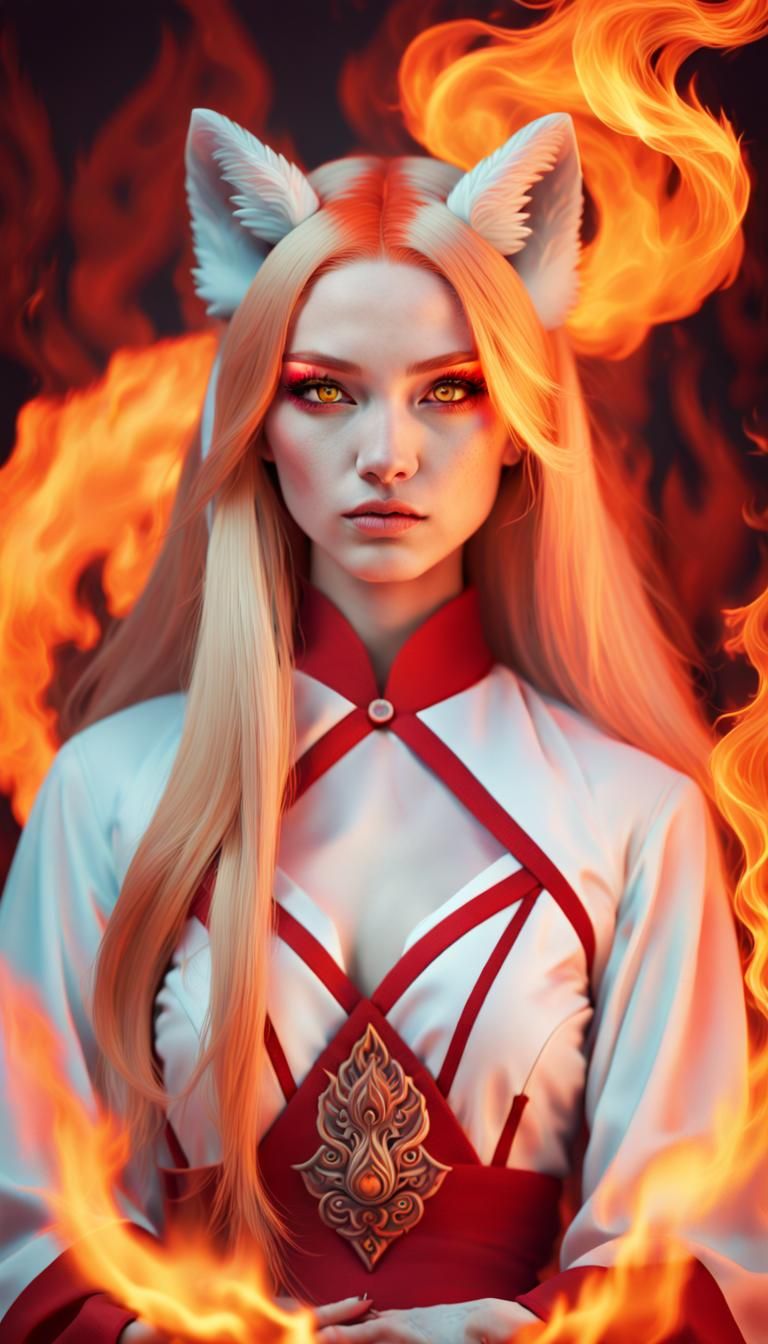 Kitsune Fire Girl