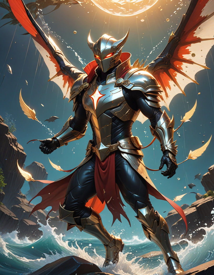 Spectacular 3D Anime Art of Stingray Soaring Through Ocean D...