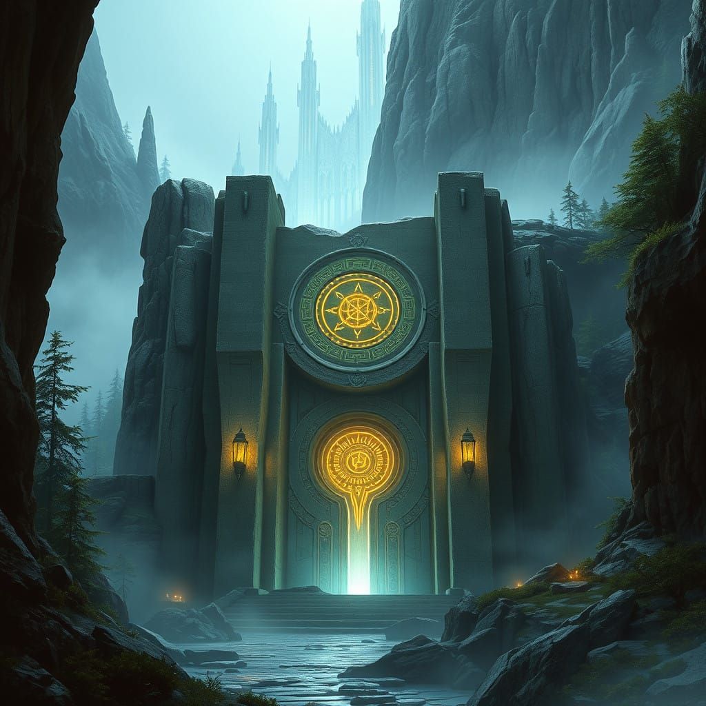 Ancient Ayleid City in Valus Mountains Misty Ruins