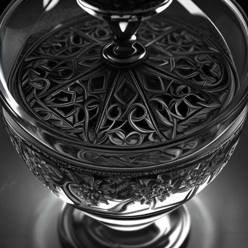 Hyperrealistic Glass Object with Intricate Detail