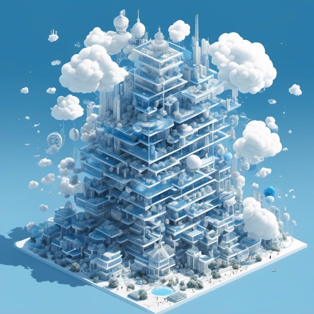 Modern BIM Geometric Form in Anime Style