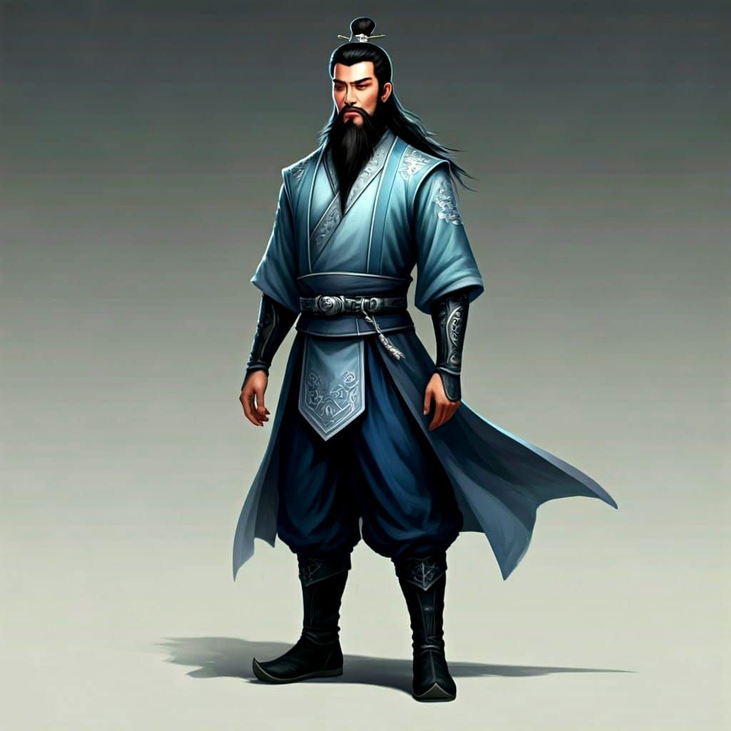 Elegant Shou Cultivator in High Fantasy Attire