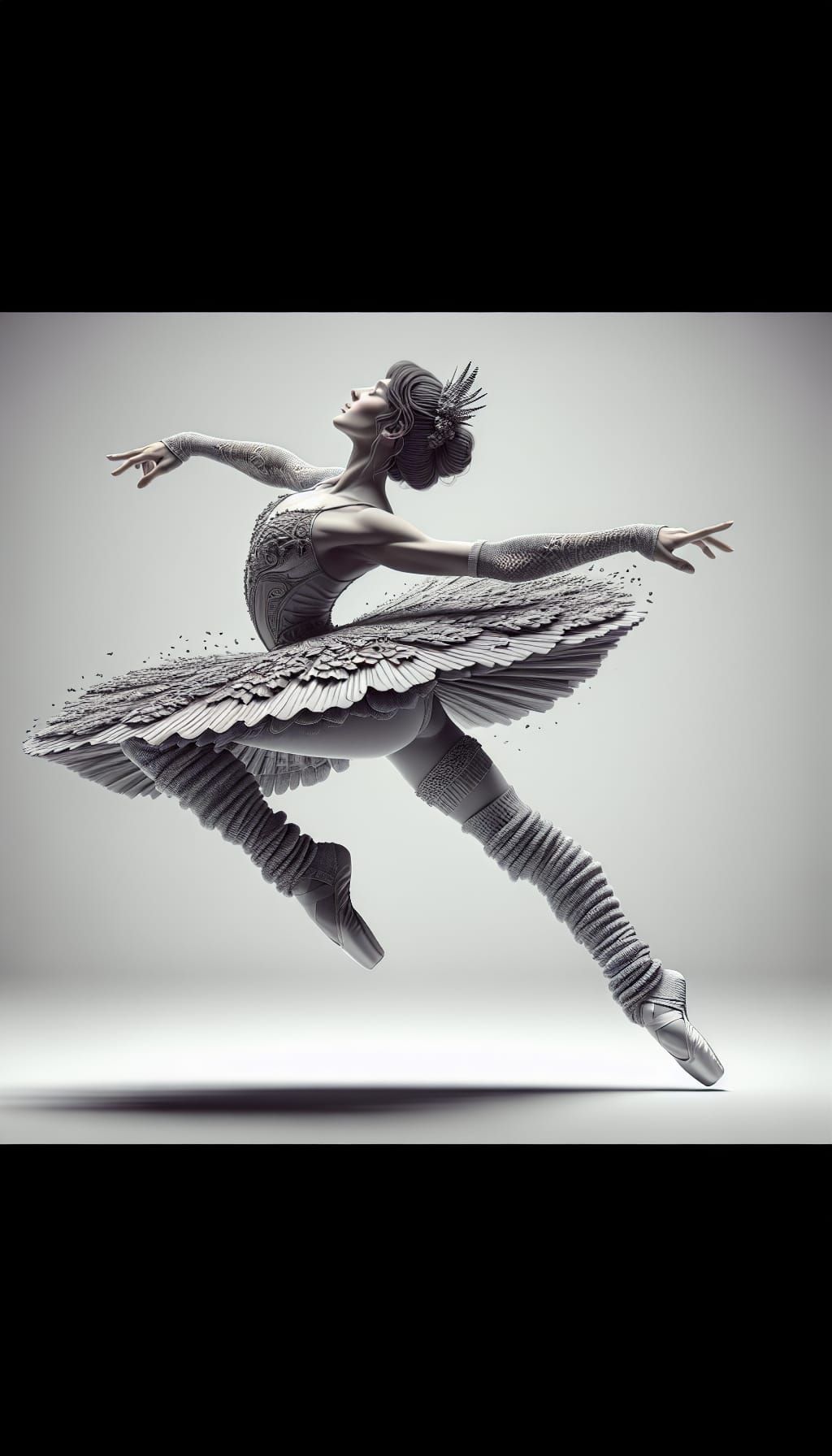 Elegant Ballerina Dance in Detailed 3D Rendering