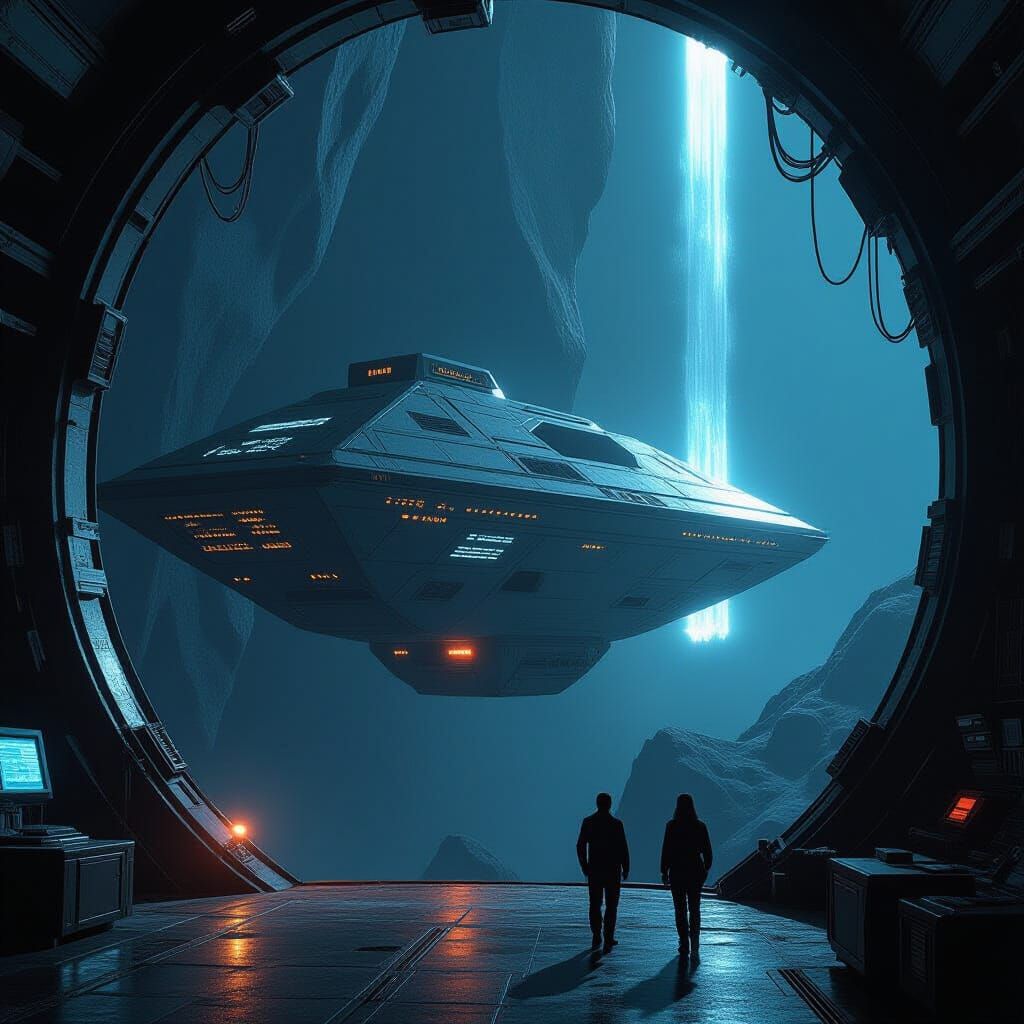 Secret Asteroid Spy Base with Futuristic Tech