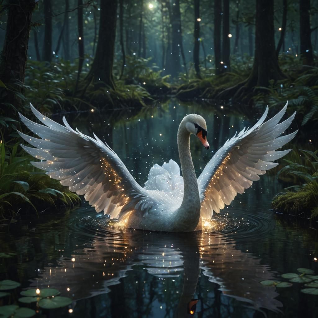 Enchanted swan