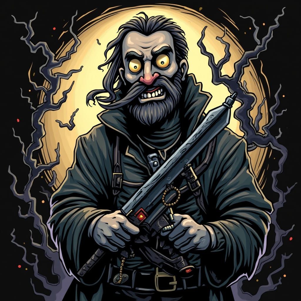 Dark Fantasy Scene in Grimdark Style