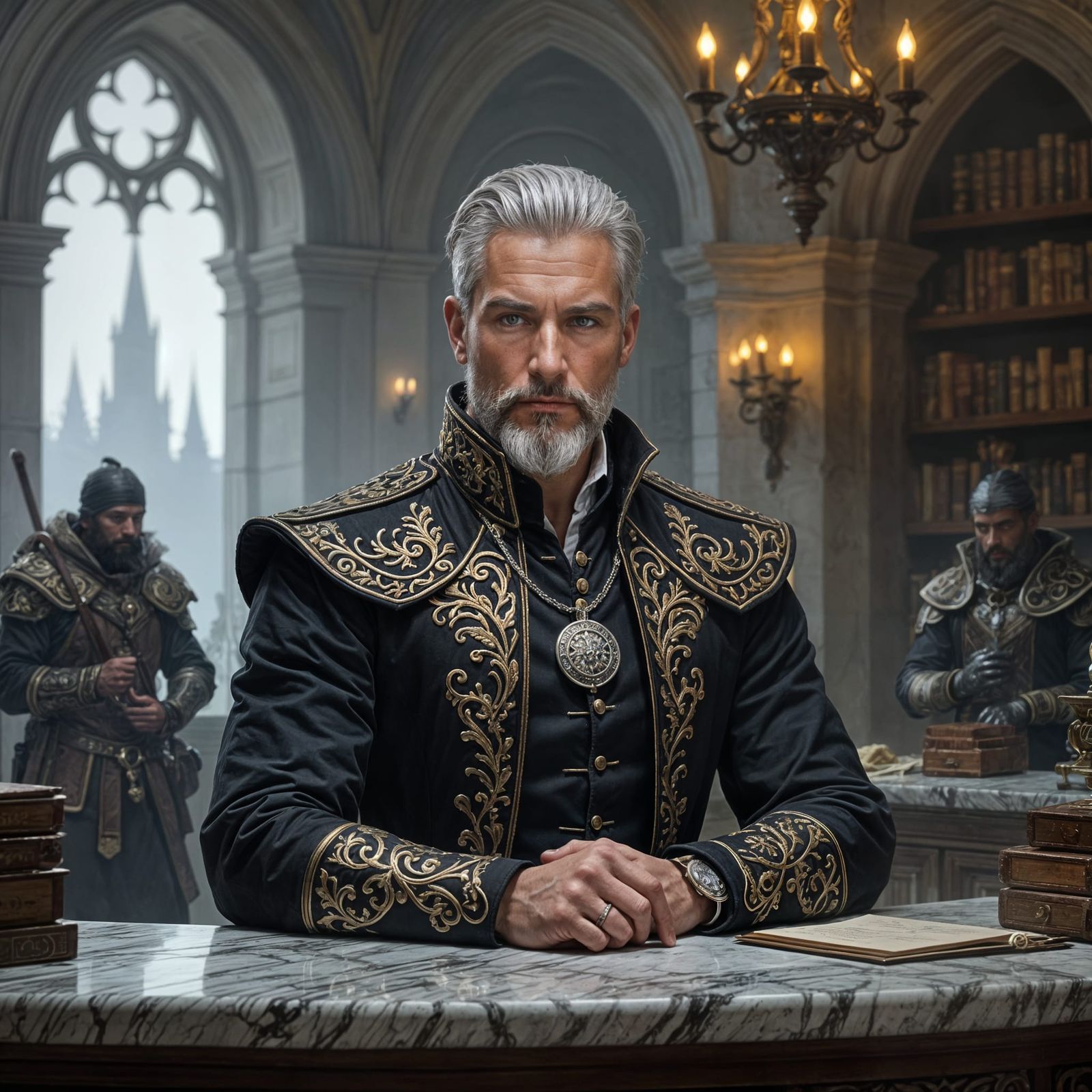 Intrigue at The Seneschal's Seal: A Dark Fantasy Portrait