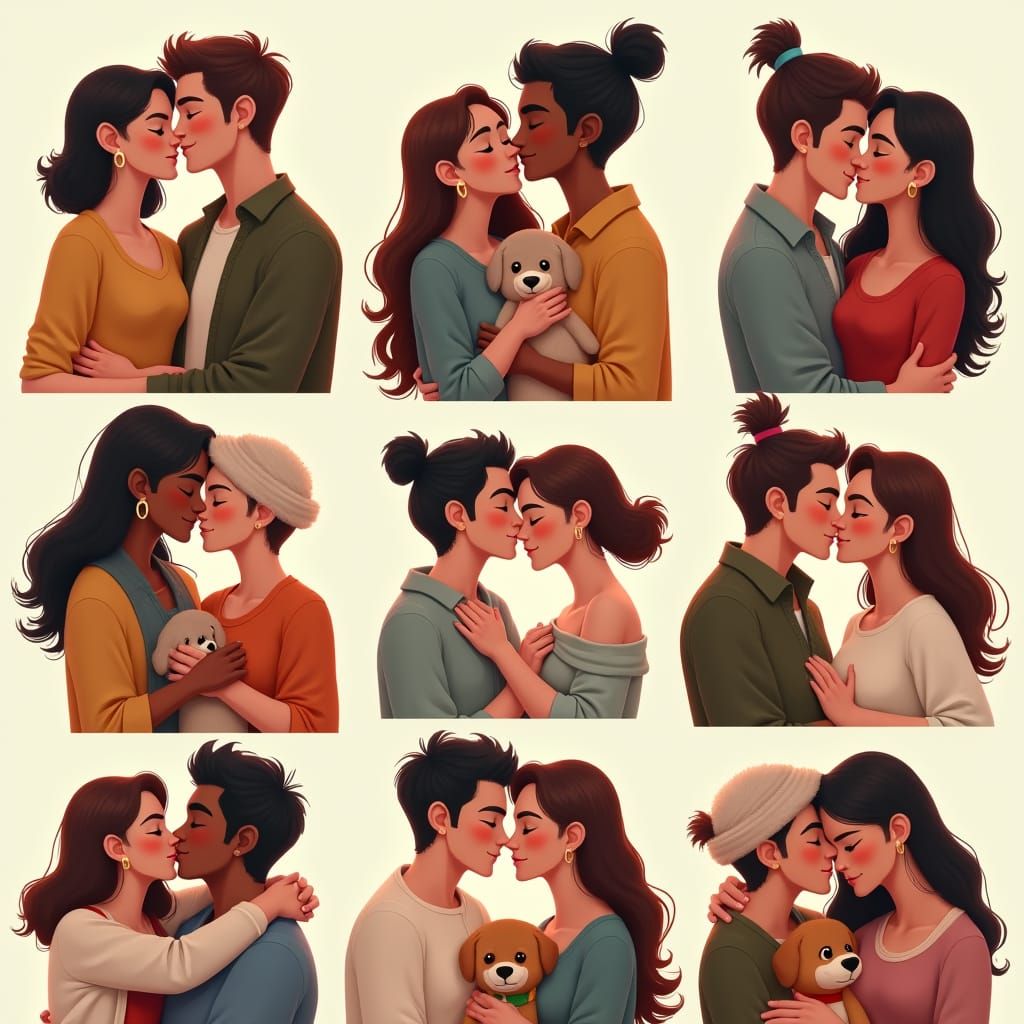 Diverse Duos and Groups in Heartwarming Portraits