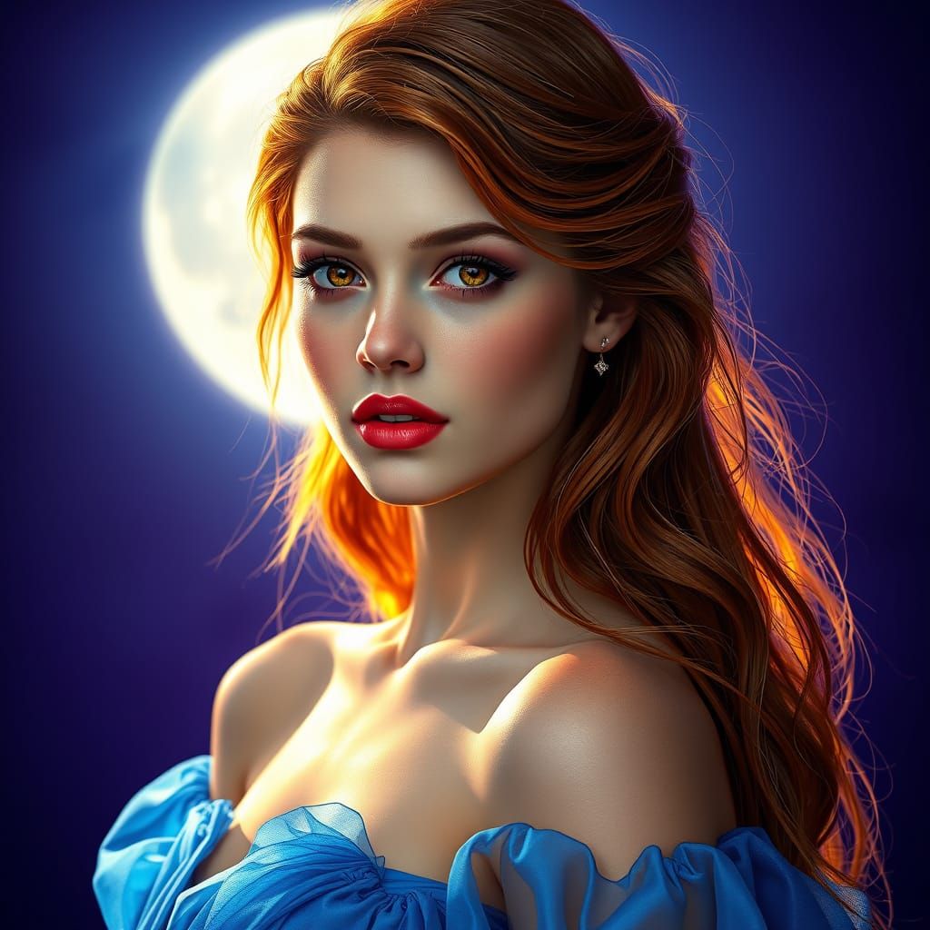 A breathtaking, high-quality anime portrait of an 18-year-ol...