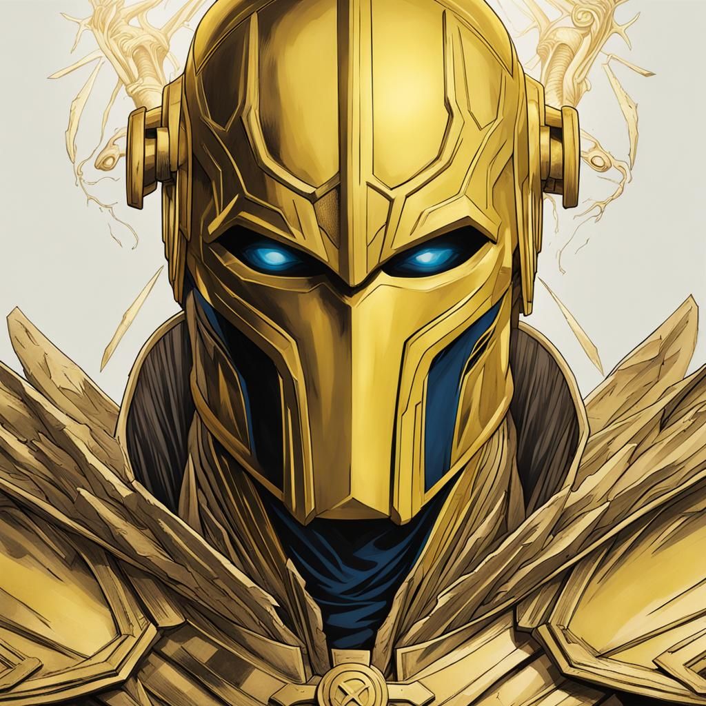 Hyperrealistic Rendering of Doctor Fate's Helmet