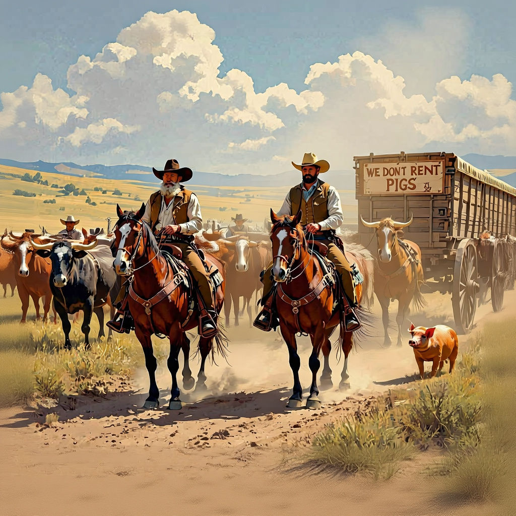 Iconic Texas Rangers Lead Cattle Drive