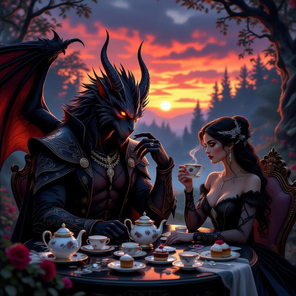 Gothic Dragon Shifter Romance at Twilight Tea Party