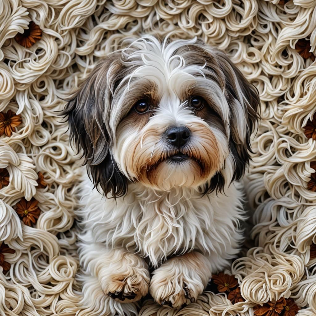 Hyperrealistic Havanese Dog Portrait