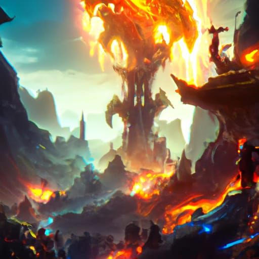 Fire and Smoke: Detailed Matte Painting in Deep Color