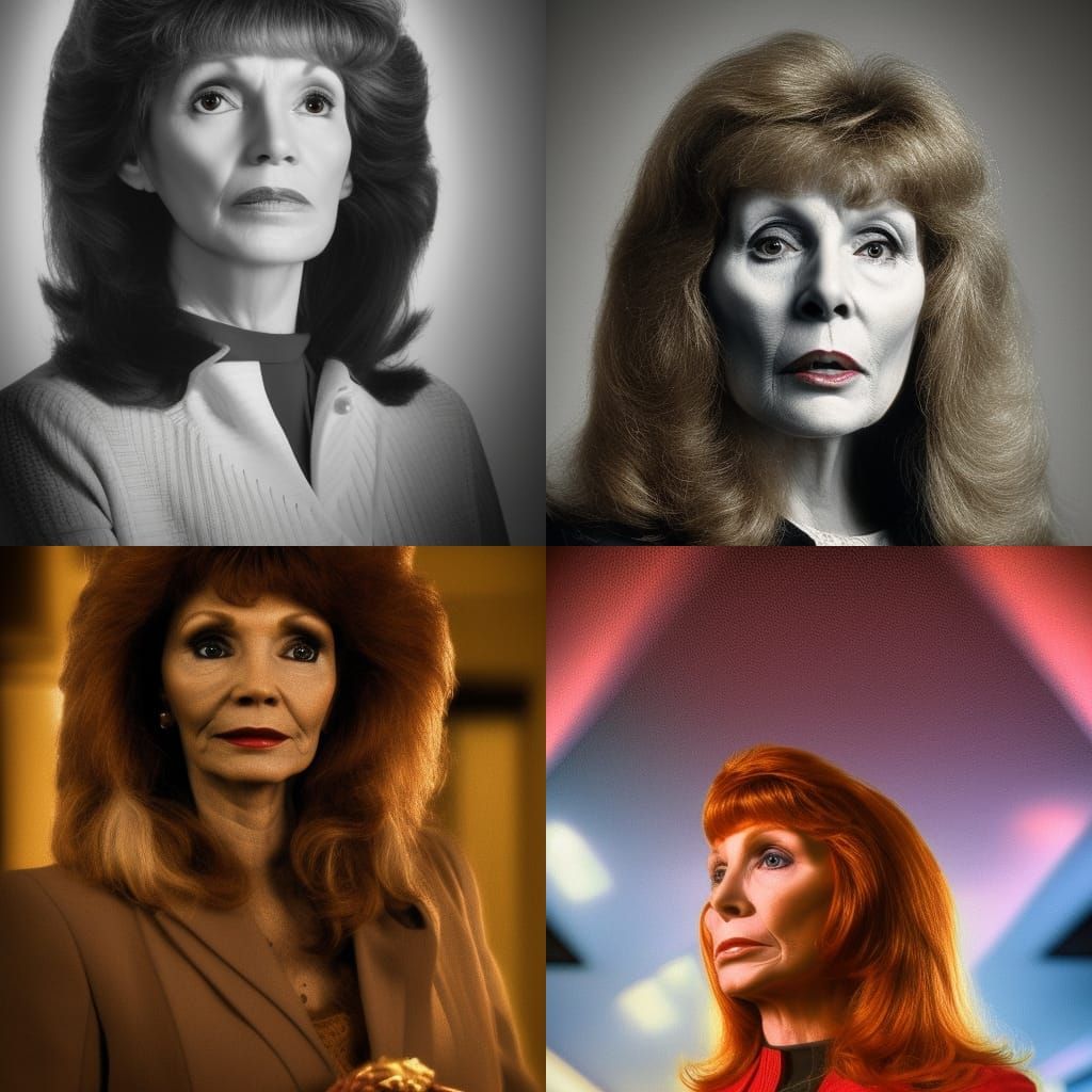 Hyperrealistic Portrait of Beverly Crusher in HDR