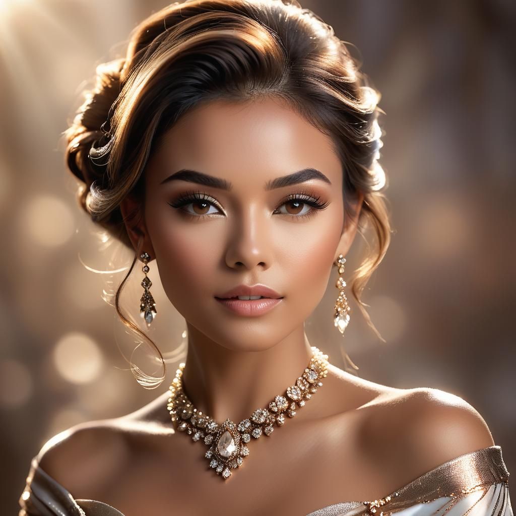 Elegant Woman Portrait with Natural Lighting