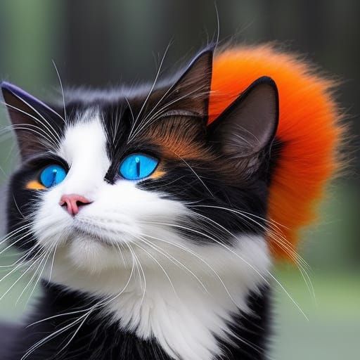 Yin Yang Cats in Ornate 3D Render