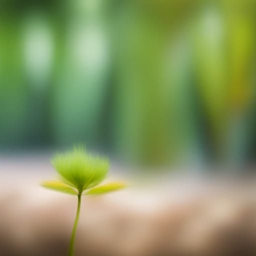 Forest Scene with Bokeh and Natural Lighting
