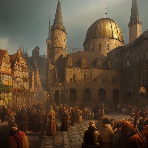 Medieval Jewish Life in Germany: A Detailed Painting