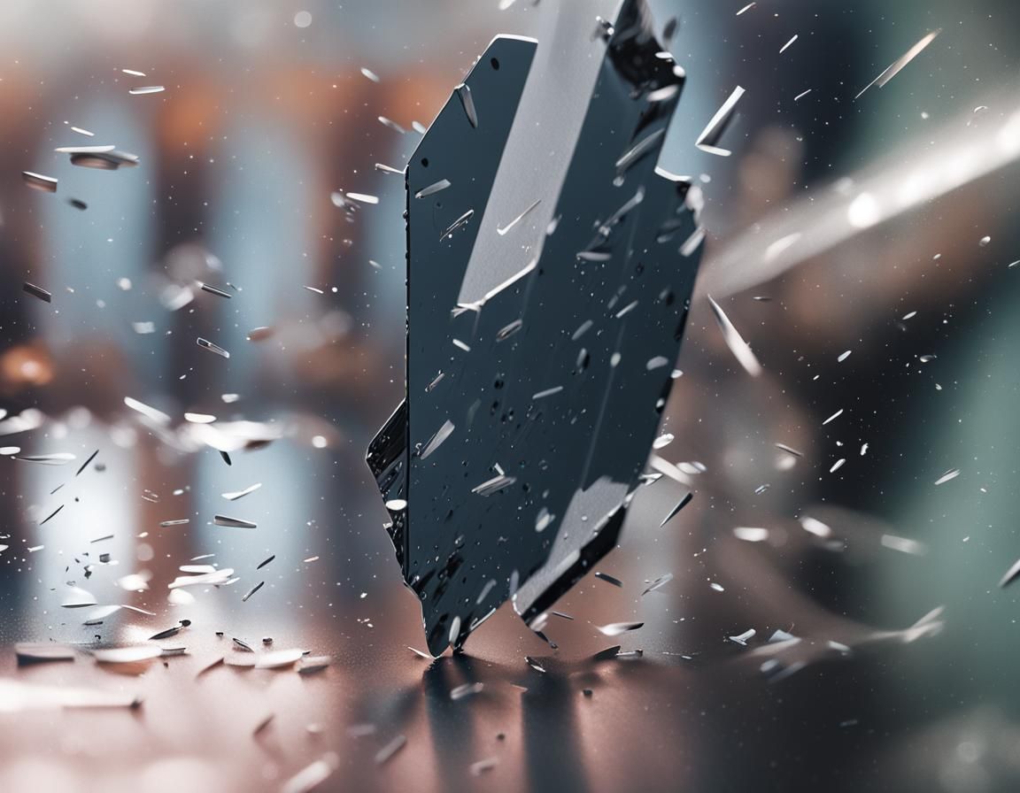 Sharp Razor Blade in High-Contrast Digital Art