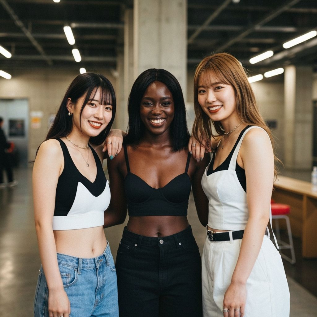 Avant-Garde Streetwear Models in Sendai Mediatheque