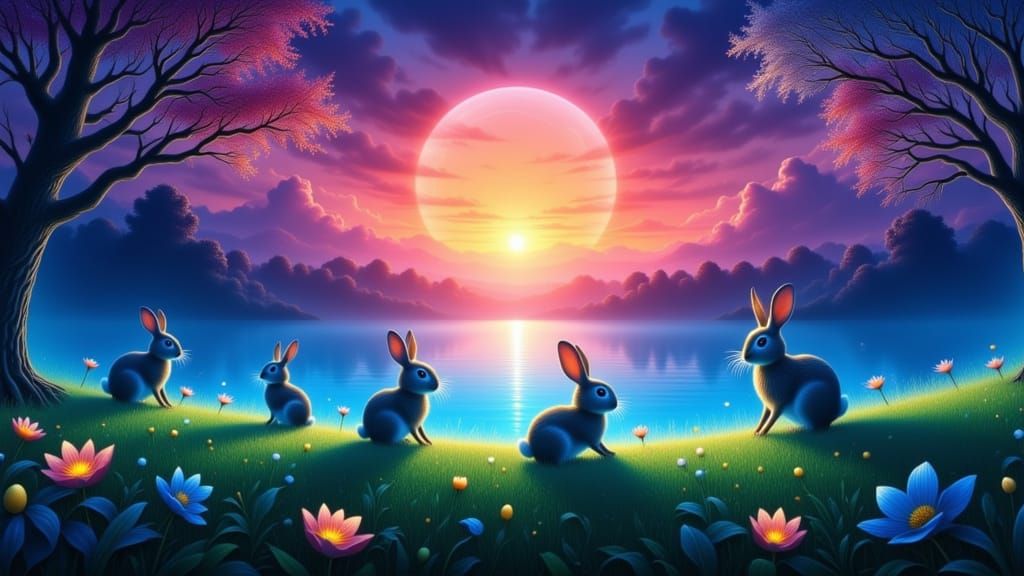 The hares are out in the mild weather