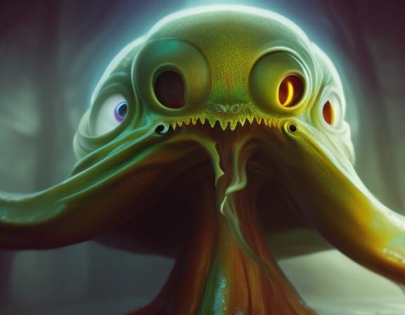 Cthulhu God Concept Art in Unreal Engine 5