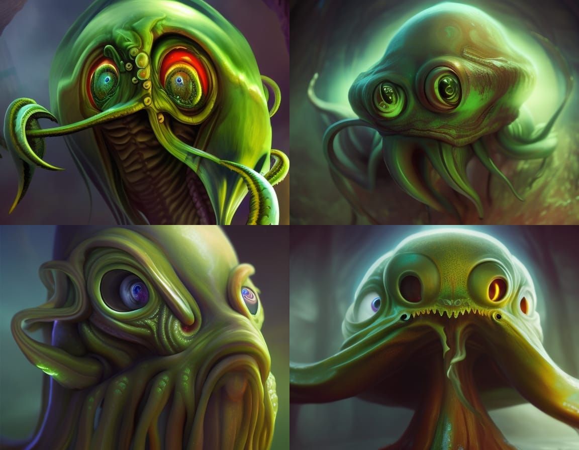 Eldritch Cthulhu God Portrait in Unreal Engine 5