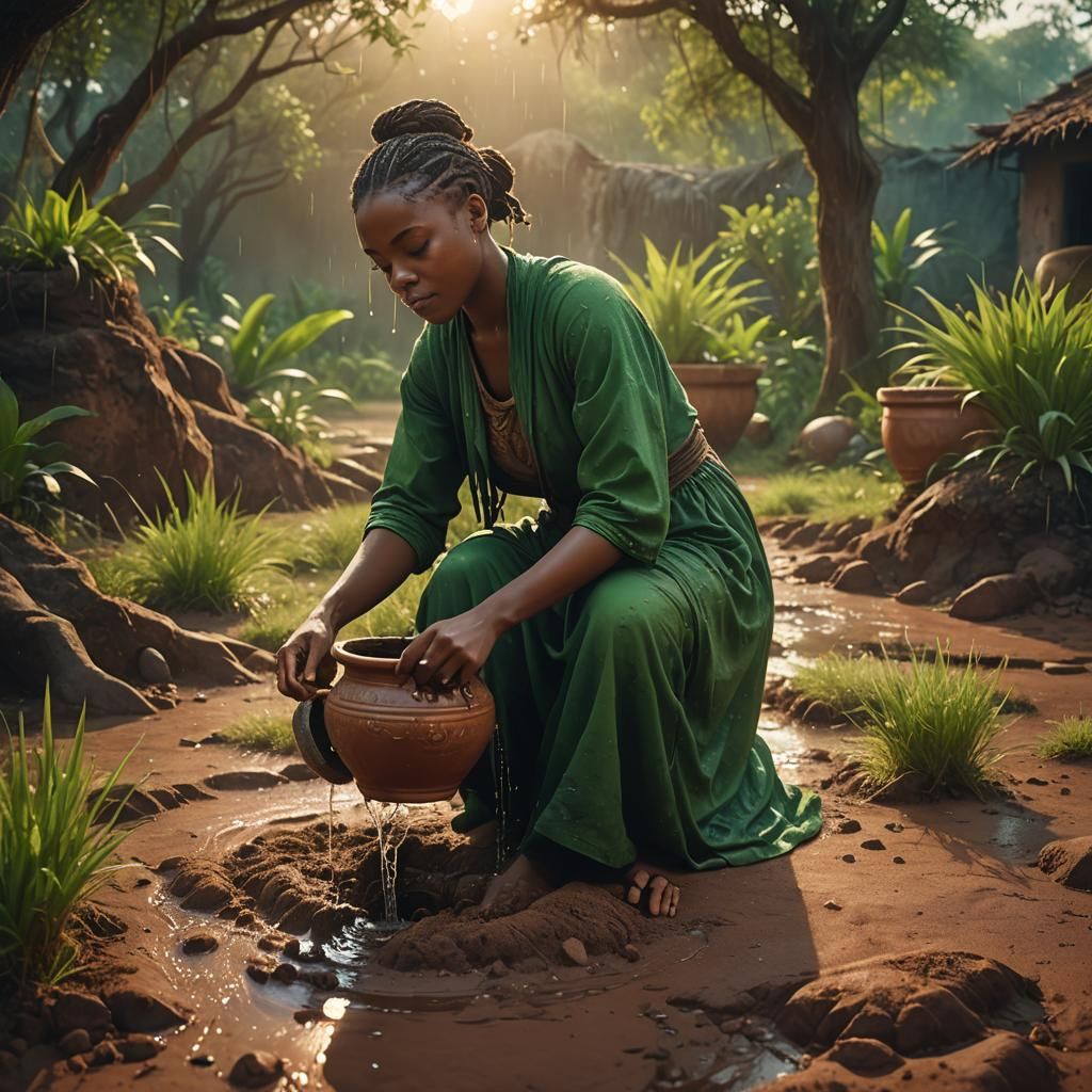 Enchanted Dawn: Watering Uli's Soil in Magical Realism