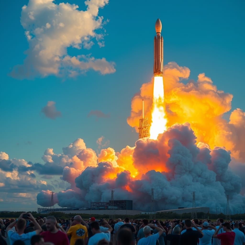 Space X Rocket Launch at Cape Canaveral